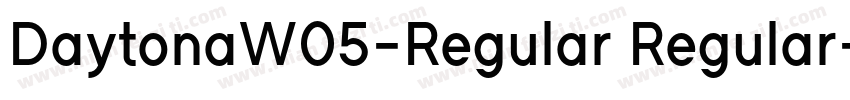 DaytonaW05-Regular Regular字体转换